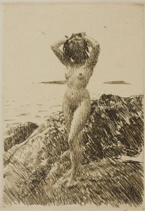 Hårtång (věnec z mořských řas) od Anders Zorn