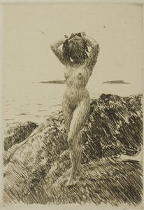 Hårtång (věnec z mořských řas) od Anders Leonard Zorn