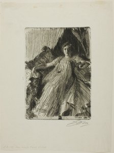 Maud Cassel (paní Ashley) od Anders Leonard Zorn