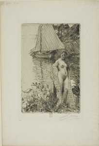 Můj model a moje loď od Anders Leonard Zorn