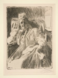 Královna Sophia od Anders Leonard Zorn