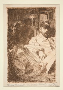 Čtení (Pan & Mrs. Charles Deering) od Anders Leonard Zorn