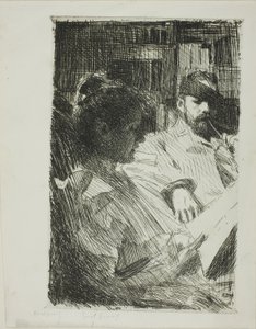 Čtení (Pan a paní Ch. Deeringovi) od Anders Leonard Zorn