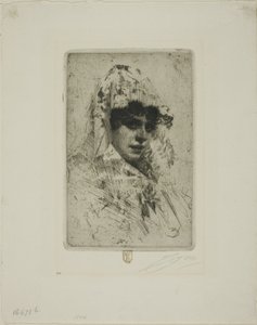 Španělská žena od Anders Leonard Zorn