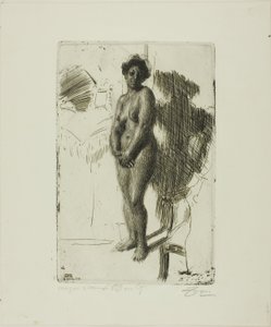 Stojící Černý od Anders Leonard Zorn