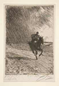 Bouřka od Anders Leonard Zorn