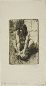 Žába od Anders Leonard Zorn