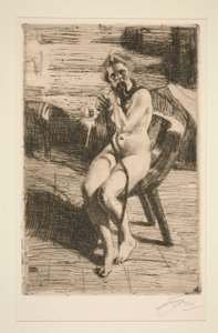Vlasová stuha, 1912 od Anders Leonard Zorn