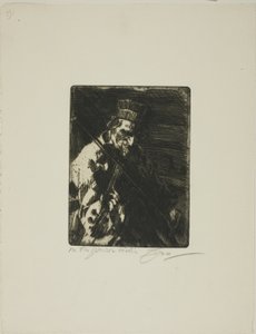 Vesnický houslista od Anders Leonard Zorn