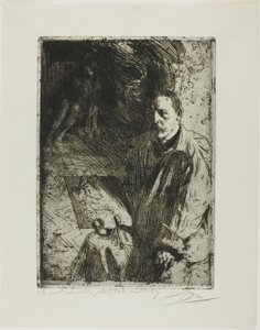 Zorn a jeho model od Anders Leonard Zorn