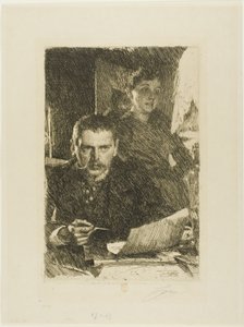 Zorn a jeho žena od Anders Leonard Zorn