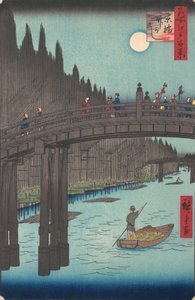 Bambusový trh u Capital Bridge, 1857., 1857. od Ando Hiroshige