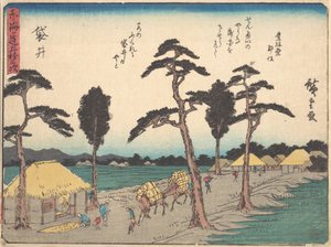 Fukuroi, co? 1838. , komár. 1838. od Ando Hiroshige