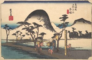 Hiratsuka, Nawate, nebo? 1834. , komár. 1834. od Ando Hiroshige