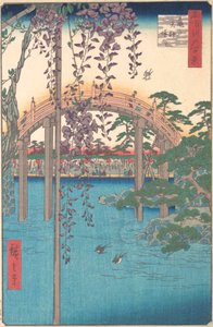 In the Kameido Tenjin Shrine Compound, 1856., 1856. od Ando Hiroshige