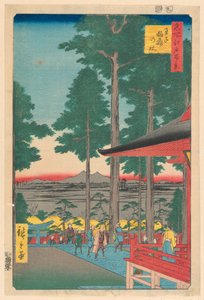 Svatyně Inari v Oji (Oji Inari no yashiro) Ze série Sto slavných pohledů na Edo od Ando Hiroshige