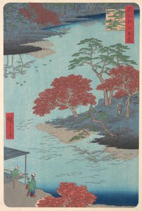 Uvnitř svatyně Akiba v Ukeji, 8. měsíc, rok hada 1857., 8. měsíc, rok hada 1857. od Ando Hiroshige