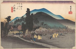 Ishiyakushi, čas Ishiyakushi, co? 1834. , komár. 1834. od Ando Hiroshige