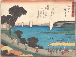 Kanagawa, co? 1838. , komár. 1838. od Ando Hiroshige