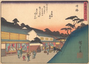 Narumi, ze série Padesát tři zastávek na Tokaidské silnici, začátek ..., začátek 20. století. od Ando Hiroshige