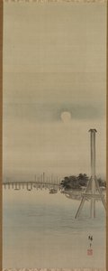 Noční scéna na řece Sumida, 19. století. od Ando Hiroshige
