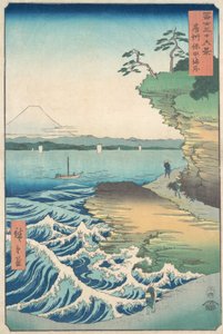 Mořské pobřeží v Hodě, provincie Awa, 1858-59., 1858-59. od Ando Hiroshige