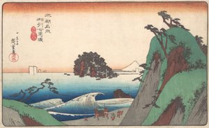 Pláž Seven-ri, provincie Soshu. od Ando Hiroshige
