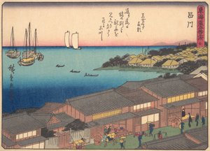 Shinagawa, ze série Padesát tři zastávek Tokaidské silnice, počátek 20. století. od Ando Hiroshige
