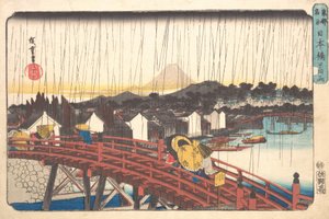 Sunshoer v Nihonbashi, 1833-34. , 1833-34. od Ando Hiroshige