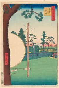 Jízdárna Takata (Takata-no-baba) Ze série Sto slavných pohledů na Edo od Ando Hiroshige