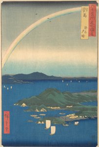 Tsushima Kaigan Yubare, 3. měsíc drak rok 1856., 3. měsíc drak rok 1856. od Ando Hiroshige