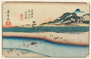 wo DB z městského stupně jít hlavní hora vedle domu od Ando Hiroshige