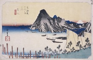 Pohled na Imagiri od Ando or Utagawa Hiroshige