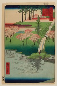 Rybník Chiyogaike, Meguro od Ando or Utagawa Hiroshige