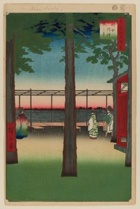 Svítání ve svatyni Kanda Mjódžin od Ando or Utagawa Hiroshige
