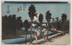 Soumrak od Ando or Utagawa Hiroshige