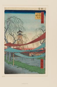 Hatsune jezdecká hřiště, Bakuro-chō od Ando or Utagawa Hiroshige