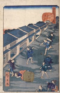 Imuta [42] (barevný dřevotisk) od Ando or Utagawa Hiroshige