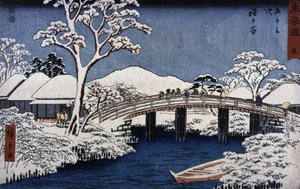 Japonsko spí na mysu ds u hřebene Hiroshige teje (Hiroshige Utagawa) od Ando or Utagawa Hiroshige