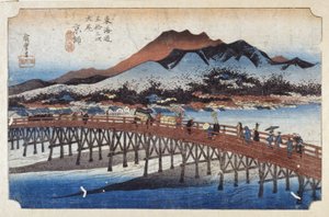 Keishi (Kjóto), Capital (barevný dřevotisk) od Ando or Utagawa Hiroshige