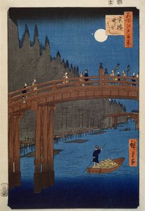 Ito b Ridge od Moonnight, z Teseries „100 pohledů na Edo“ („Sto slavných pohledů na Edo“), Fu b. od Uoya Eikichi od Ando or Utagawa Hiroshige