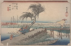 Řeka Mie od Ando or Utagawa Hiroshige