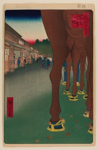 Naito Shinjuku, Yotsuya od Ando or Utagawa Hiroshige