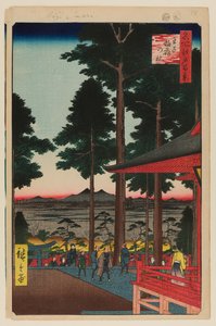 Svatyně Ódži Inari od Ando or Utagawa Hiroshige