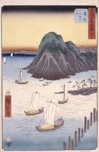 Station 31, Maisaka (barevný dřevotisk) od Ando or Utagawa Hiroshige
