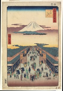 Suruga-chō od Ando or Utagawa Hiroshige