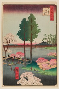 Suwa Bluff, Nippori od Ando or Utagawa Hiroshige