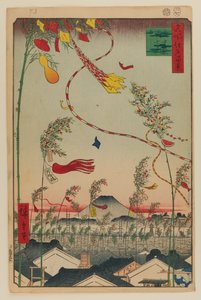 Rozkvět města, festival Tanabata od Ando or Utagawa Hiroshige