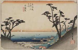 Pohled na Shiomizaka od Ando or Utagawa Hiroshige