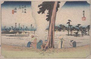 Zimní scéna od Ando or Utagawa Hiroshige